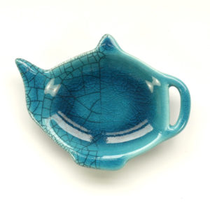 Cakg21 Turquoise Craquelé Glans Kwast
